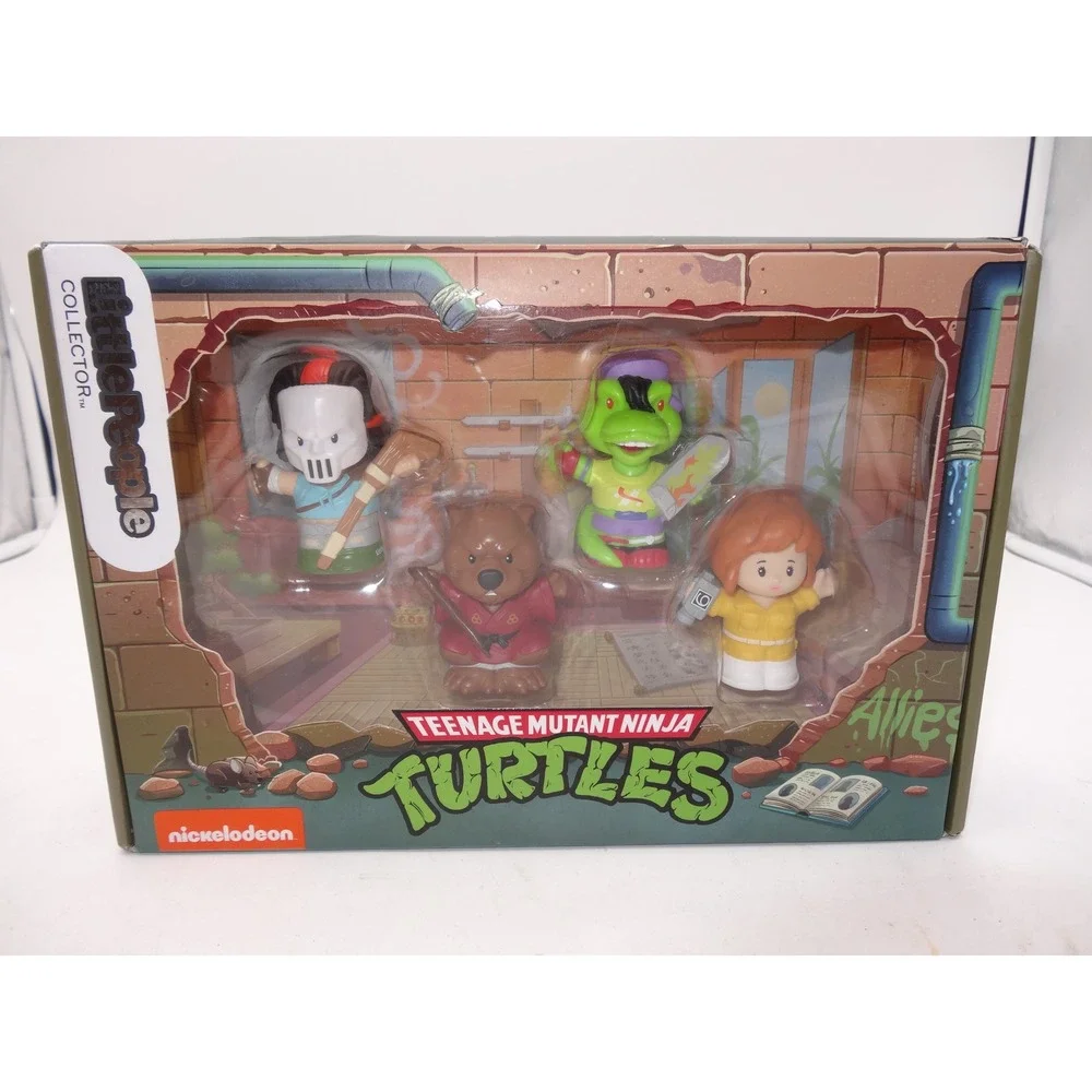 Fisher-Price Little People Collector TMNT‎ Ninja Turtles Allies Figure Set JDG40